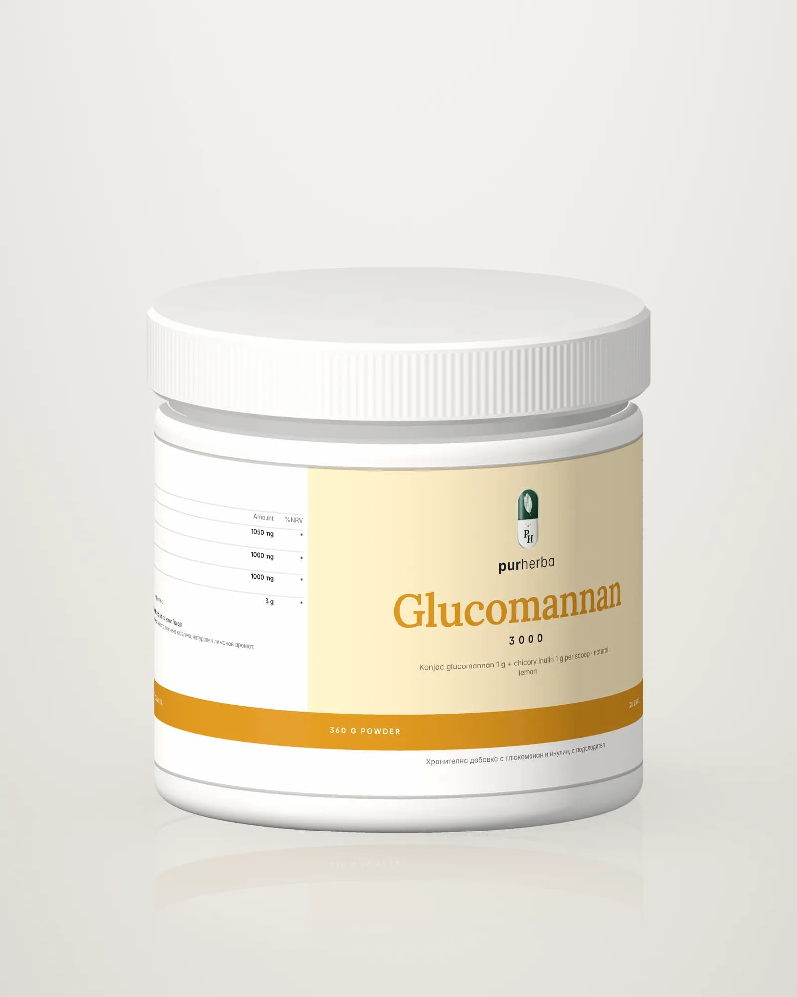 Purherba Glucomannan 3000 Powder — angle
